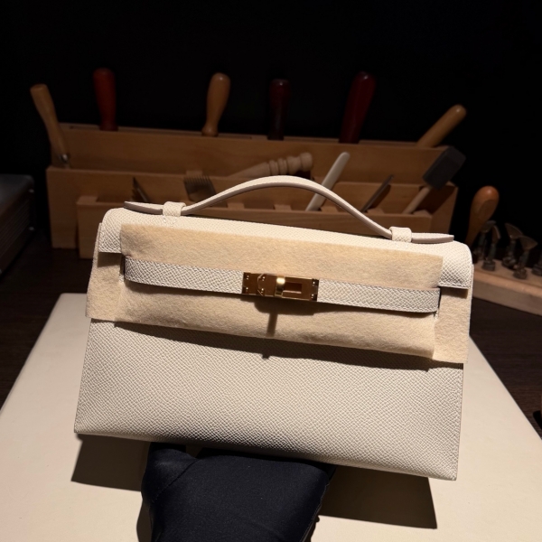 【エルメス HERMES】ミニケリー2 クレ (10) エプソン ゴールド金具 (100%手縫い)